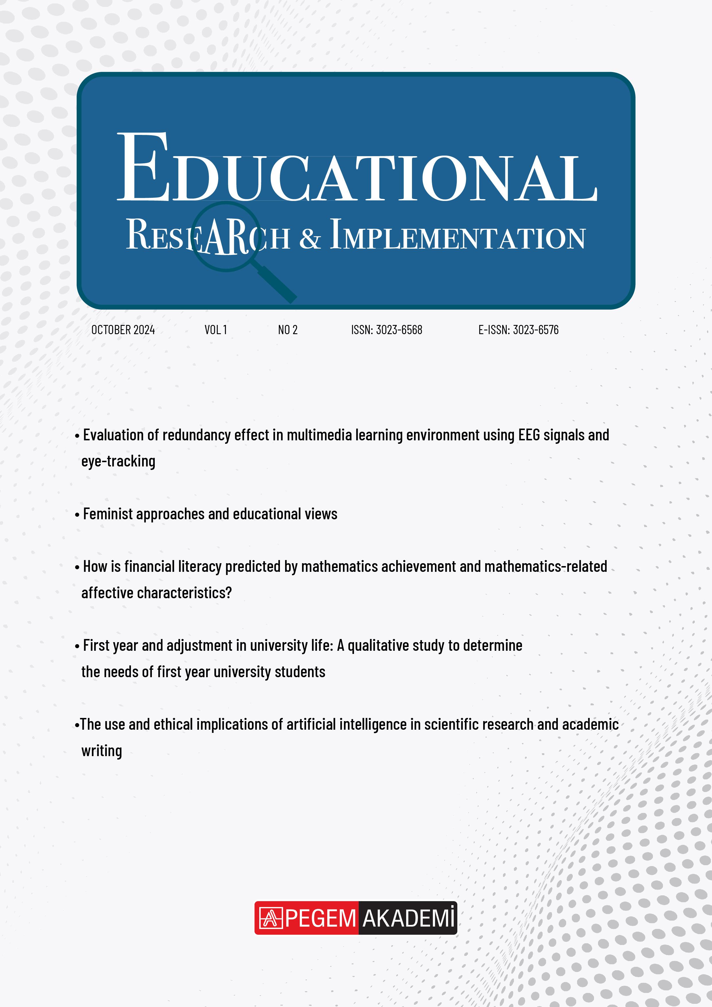 					View Volume: 1 Issue: 2 (2024): Educational Research & Implementation
				